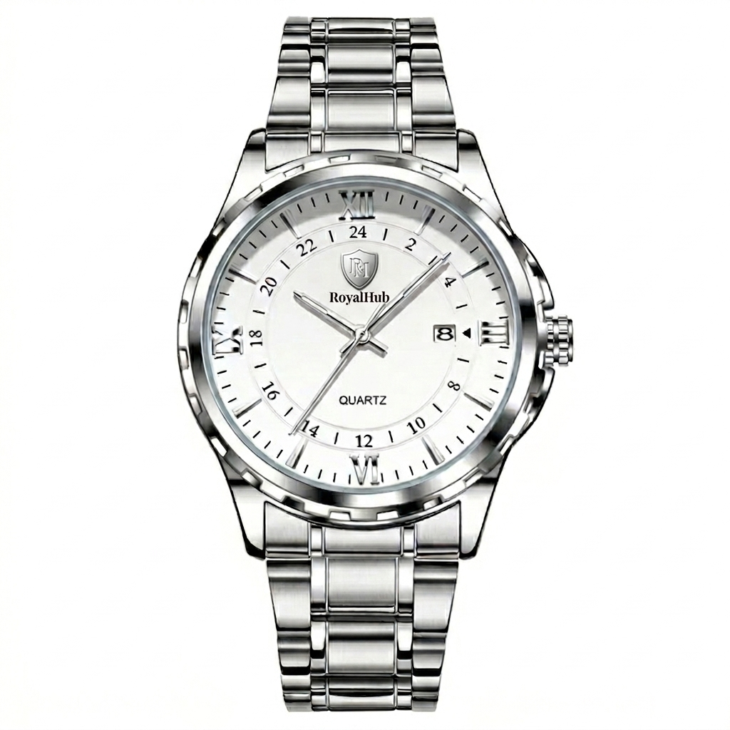 RoyalHub Chrono Blue Silver