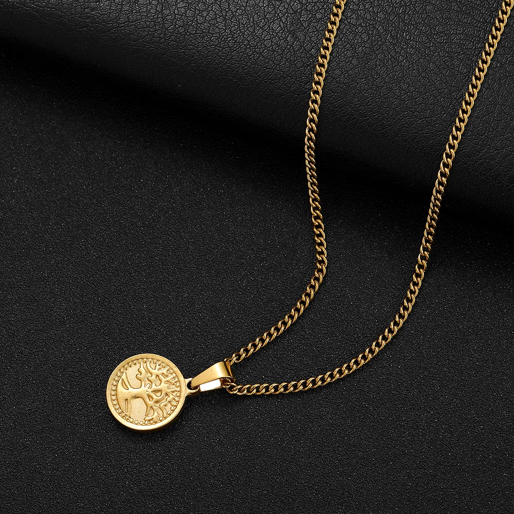 RoyalHub Premium Gold Medal Medallion Chain