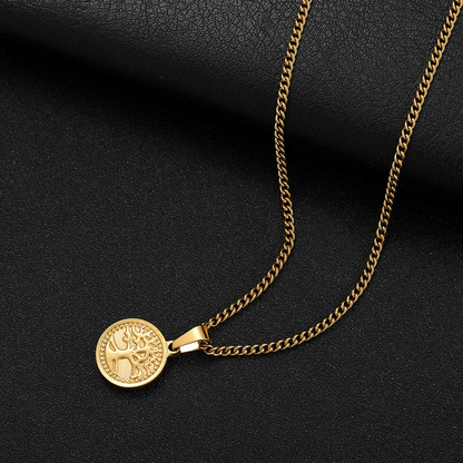 RoyalHub Premium Gold Medal Medallion Chain