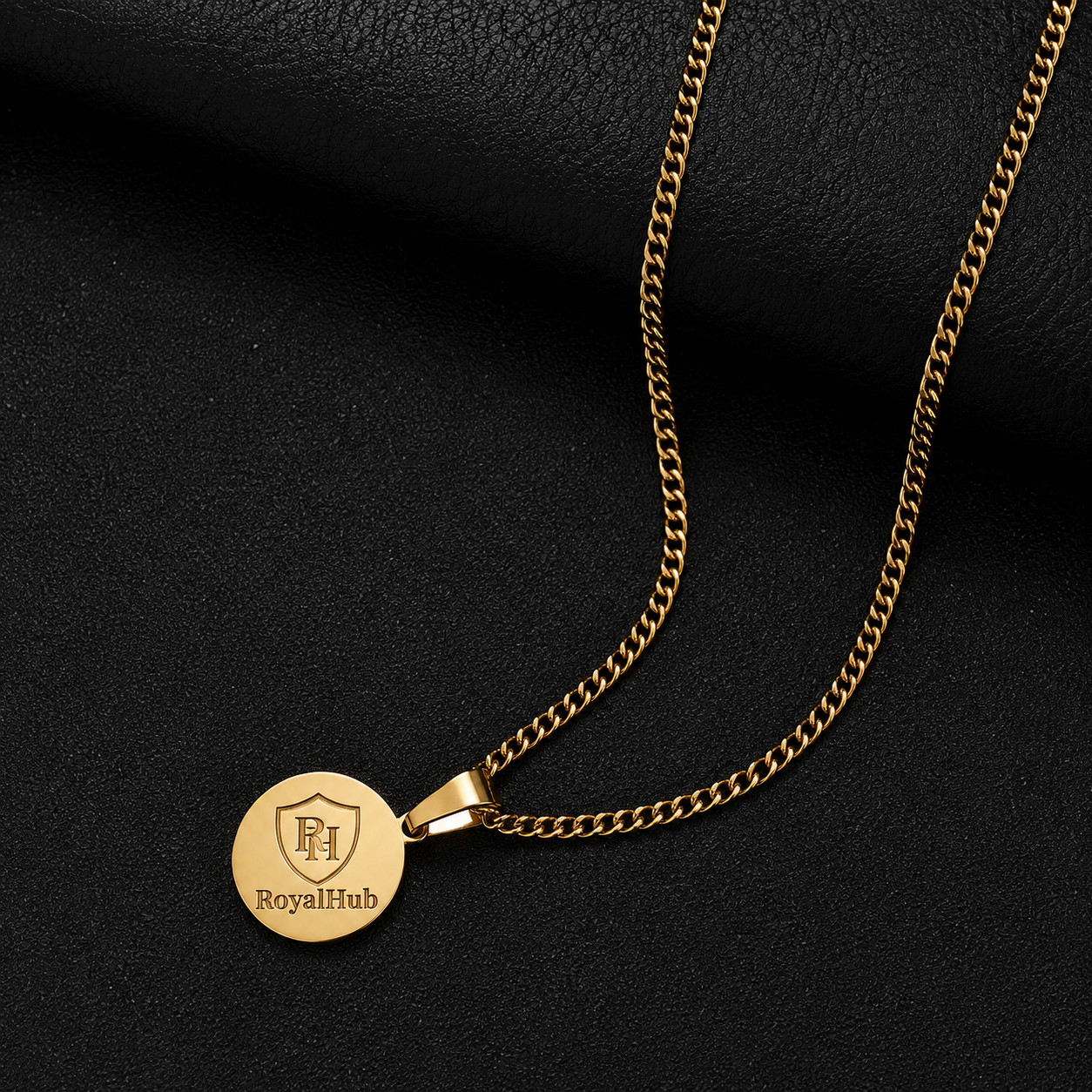 RoyalHub Premium Gold Medal Medallion Chain
