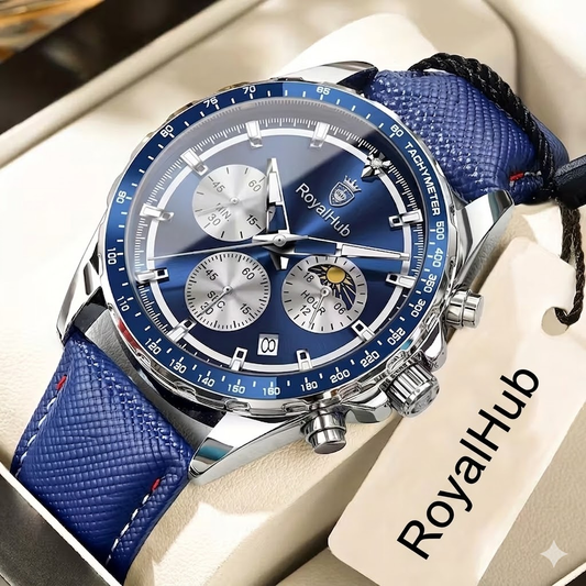 RoyalHub Chronograph: A Synergy of Royal Blue and Precision Engineering