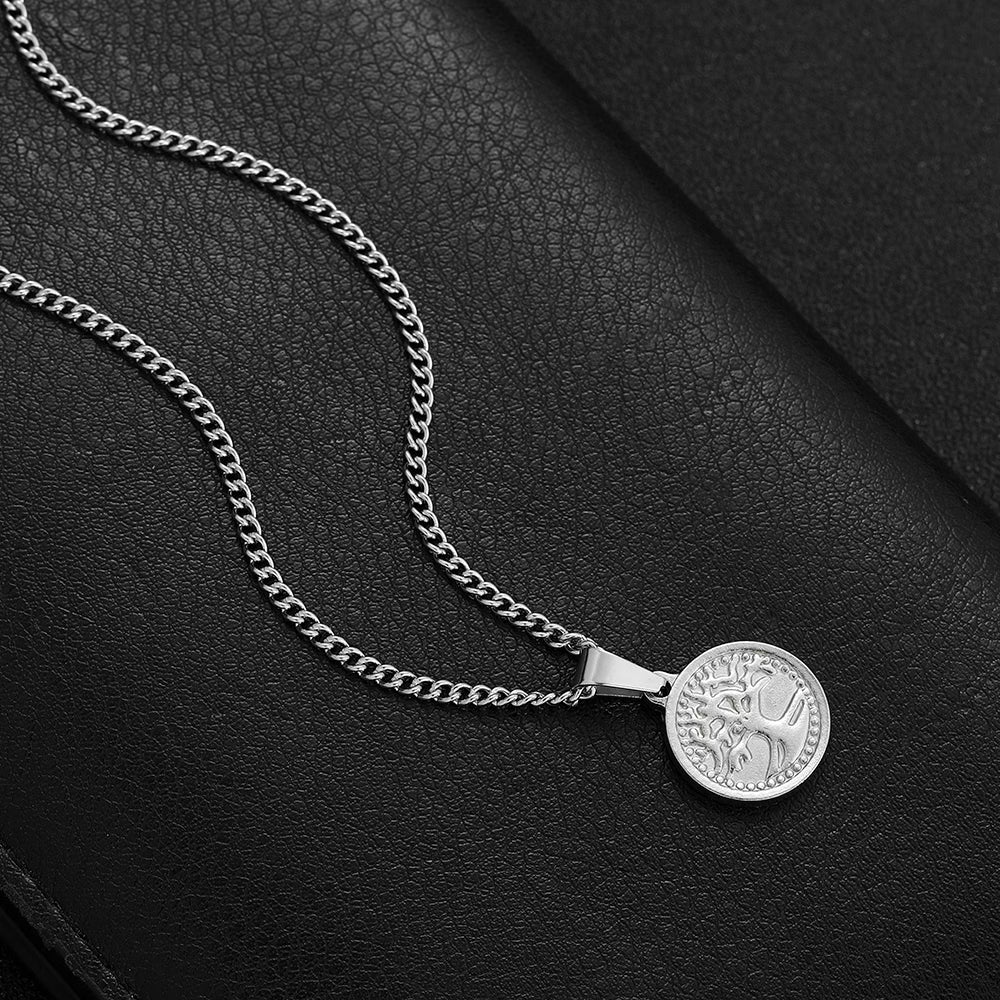 RoyalHub Premium Gold Medal Medallion Chain